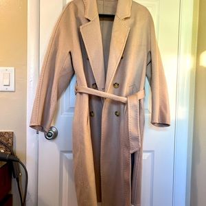 50% cashmere 50% wool women coat